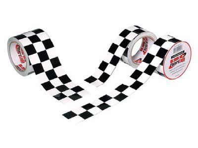 RACERS TAPE CHECKERBOARD TAPE - 2 x 45' - Utility ATV Tape And Adhesives