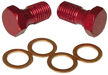 RIDE ENGINEERING BANJO BOLTS - RED - 