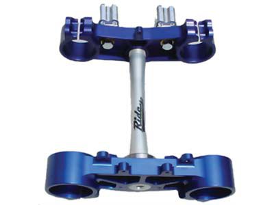 RIDE ENGINEERING BILLET CLAMP SET - 22MM OFFSET - BLUE - 
