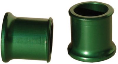 RIDE ENGINEERING FRONT WHEEL SPACERS - GREEN - Dirt Bike Wheel Spacers
