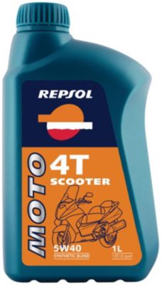 REPSOL MOTO 4T SCOOTER SYNTHETIC BLEND 5W40 OIL - 1 LITER - 