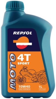 REPSOL MOTO 4T SPORT SYNTHETIC BLEND 10W40 OIL - 1 LITER - 