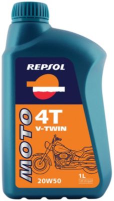 REPSOL MOTO 4T V-TWIN 20W50 OIL - 1 LITER - Cruiser Fluids And Lubricants