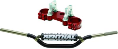 RG3 TOP CLAMP WITH RENTHAL TWINWALL HANDLEBAR COMBO -  Dirt Bike Bar And Clamp Combos 