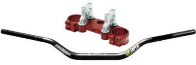 RG3 TOP CLAMP WITH PRO TAPER CONTOUR HANDLEBAR COMBO -  Dirt Bike Bar And Clamp Combos 