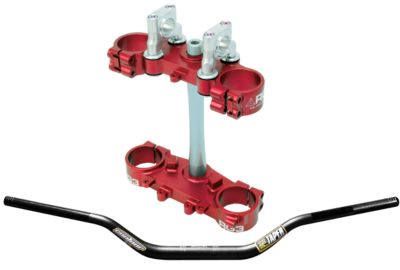 RG3 COMPLETE CLAMP SET WITH PRO TAPER CONTOUR HANDLEBAR COMBO -  Dirt Bike Bar And Clamp Combos 