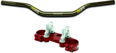 RG3 TOP CLAMP WITH PRO TAPER EVO HANDLEBAR COMBO -  Dirt Bike Bar And Clamp Combos 