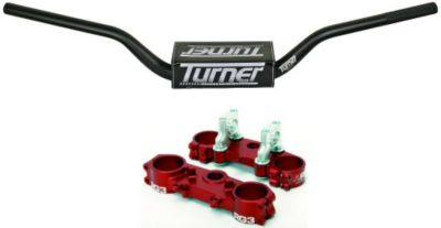 RG3 COMPLETE CLAMP SET WITH TURNER OVERSIZED HANDLEBAR COMBO -  Dirt Bike Bar And Clamp Combos 