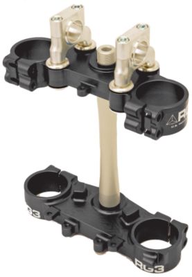 RG3 GEN2 COMPLETE CLAMP SET WITH STEERING STEM - 20MM OFFSET - BLACK - 