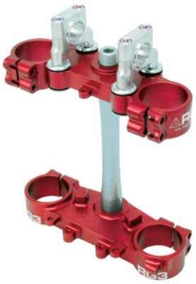  RG3 Gen2 Complete Clamp Set With Steering Stem - Red