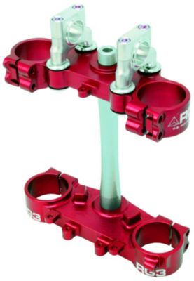 RG3 GEN2 COMPLETE CLAMP SET WITH STEERING STEM - 20MM OFFSET - RED - 