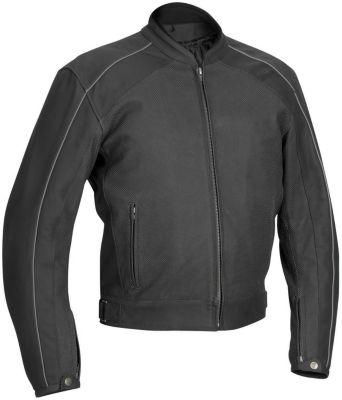 RIVER ROAD ANVIL PERFORATED LEATHER JACKET -  Cruiser Riding Jackets 