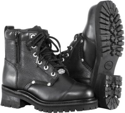 RIVER ROAD WOMEN'S DOUBLE ZIPPER FIELD BOOT -  Motorcycle Boots & Shoes 
