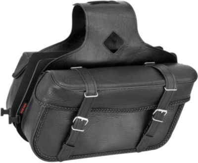 RIVER ROAD MOMENTUM SERIES MEDIUM SLANT SADDLEBAGS WITH QUICK RELEASE STRAPS