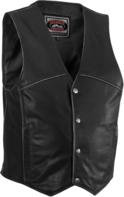 RIVER ROAD RAMBLER LEATHER VEST -  Cruiser Riding Vests 