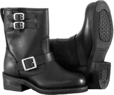 RIVER ROAD WOMEN'S TWIN BUCKLE ENGINEER BOOT -  Motorcycle Boots & Shoes 