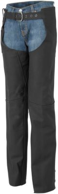 RIVER ROAD WOMEN'S CINDER LEATHER CHAPS -  Cruiser Pants And Chaps 