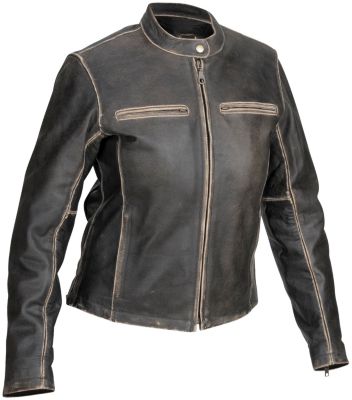 RIVER ROAD WOMEN'S DISTRESSED DRIFTER JACKET -  Cruiser Riding Jackets 