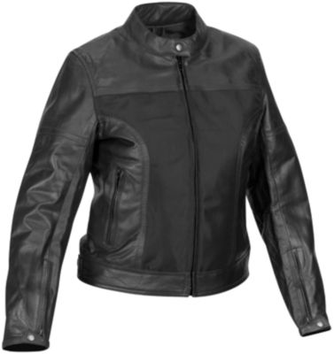 RIVER ROAD WOMEN'S PECOS LEATHER AND MESH JACKET -  Cruiser Riding Jackets 