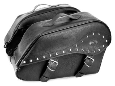 RIVER ROAD QUANTUM SERIES ZIP OFF & QUICK RELEASE LARGE WINDSWEPT SADDLEBAGS