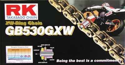 RK GOLD CHAIN 530 GXW SERIES 120 LINKS