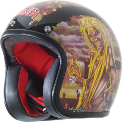 ROCKHARD AMERICAN CLASSIC HELMET - IRON MAIDEN -  Cruiser Open Face 