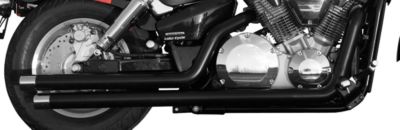 RUSH BLACK SERIES 2:2 FULL SYSTEM EXHAUST - STRAIGHT TIP -  Exhaust Systems 