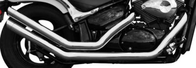 RUSH CHROME SERIES SWEPT FULL SYSTEM EXHAUST - SLASH TIP -  Exhaust Systems 