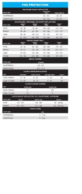 Sizing Chart