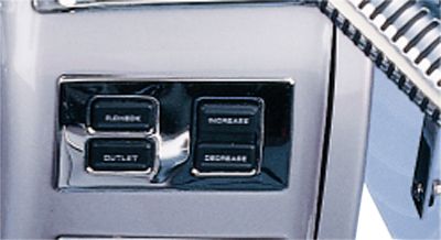 SHOW CHROME AIR PRESSURE CONTROL PANEL ACCENT -  Cruiser Dash And Gauges 