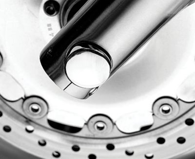 SHOW CHROME BILLET FRONT AXLE CAP - Cruiser Tire And Wheel Accessories
