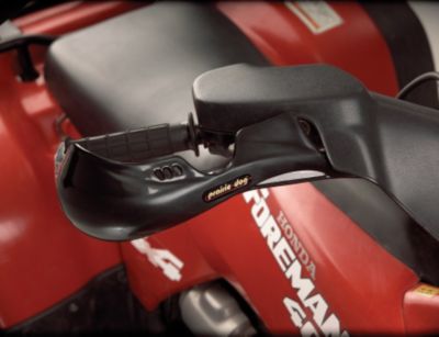 SHOW CHROME BRUSH GUARDS - BLACK - ATV Hand Guards