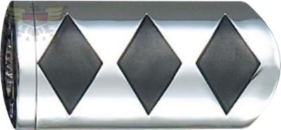 SHOW CHROME CASE GUARD PEG SET WITH 1 CLAMP - DIAMOND - Cruiser Foot Controls