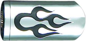 SHOW CHROME CASE GUARD PEG SET WITH 1 CLAMP - FLAME - Cruiser Foot Controls