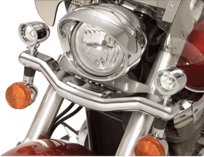 SHOW CHROME MINI CONTOUR DRIVING LIGHT KIT -  Cruiser Lights & Lighting 
