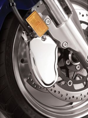 SHOW CHROME FRONT BRAKE CALIPER COVER - Cruiser Calipers
