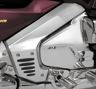 SHOW CHROME FRAME COVER - CHROME WITH RUBBER INSERTS - Cruiser Frame Covers