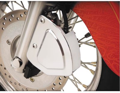SHOW CHROME FRONT CALIPER COVER - STEPPED - Cruiser Brake Accessories