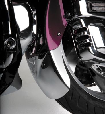 SHOW CHROME TAPERED FRONT FENDER EXTENSION - Cruiser Fender Accessories