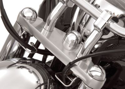 SHOW CHROME DOMED FORK CAP COVERS - Show Chrome Parts & Gear