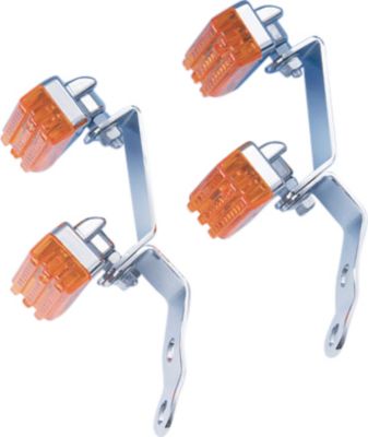 SHOW CHROME FOUR-LIGHT FORK LIGHT KIT -  Cruiser Lights & Lighting 