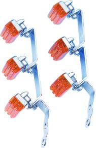 SHOW CHROME SIX-LIGHT FORK LIGHT KIT - Show Chrome Parts & Gear