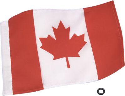 SHOW CHROME 6 X 9 CANADIAN FLAG - Cruiser Flag Pole Accessories