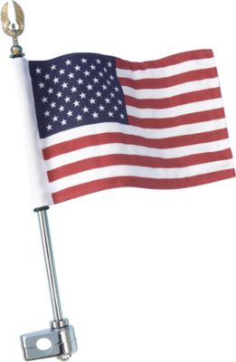 SHOW CHROME 12 FLAG POLE WITH 1/2 CLAMP - Show Chrome Parts & Gear