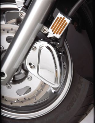 SHOW CHROME FRONT RIGHT CALIPER COVER - STEPPED