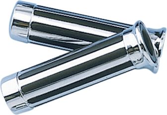 SHOW CHROME GRILLE GRIPS - Cruiser Hand Controls