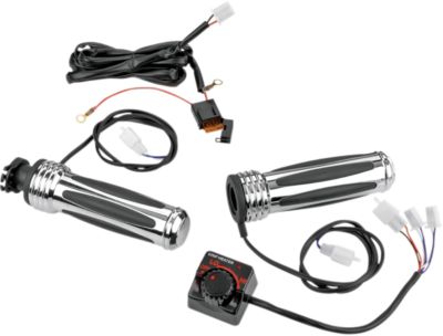 SHOW CHROME HEATED COMFORT GRIPS -  Motorcycle Heated Grips 