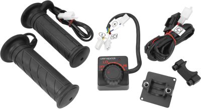SHOW CHROME HEATED GRIPS 7/8 X 5 -  Cruiser Controls 