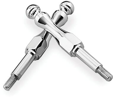 SHOW CHROME HELMET HOLDER PINS - 6MM -  Cruiser Controls 