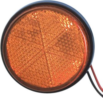 SHOW CHROME REPLACEMENT LENS FOR ROUND LED MARKER LIGHT -  Cruiser Lights & Lighting 